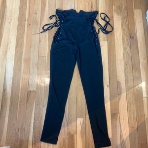 Black stretch pants